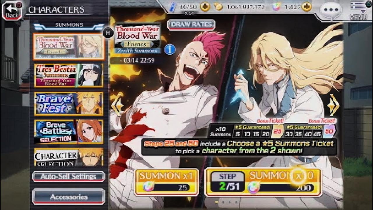 10 Steps In The New Thousand Year Blood War Jugram & Bazz-B Banner: Bleach Brave souls