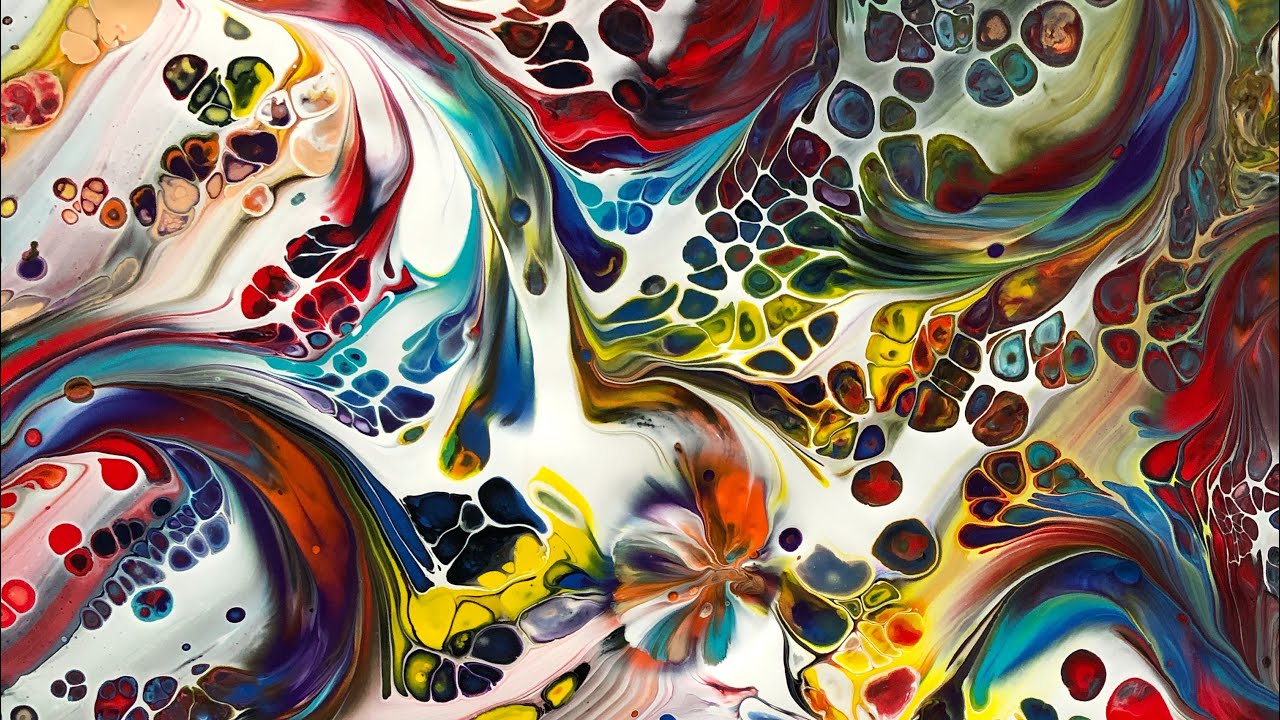 Amazing spiral pour New Swifty Swipey Tool Big Tutti fruiti Gems and feathering