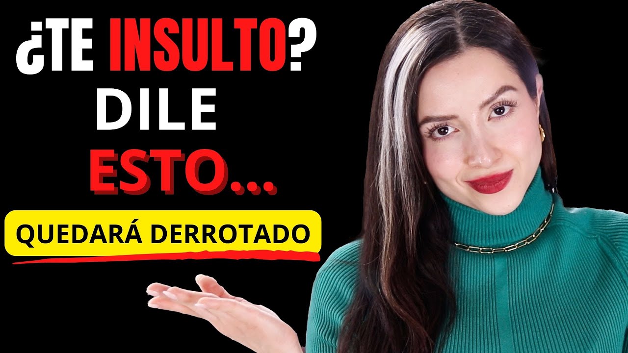 C&oacute;mo Responder a Los Insultos de Persona Explosiva Enojada para Hacerte Respetar Ingeniosamente