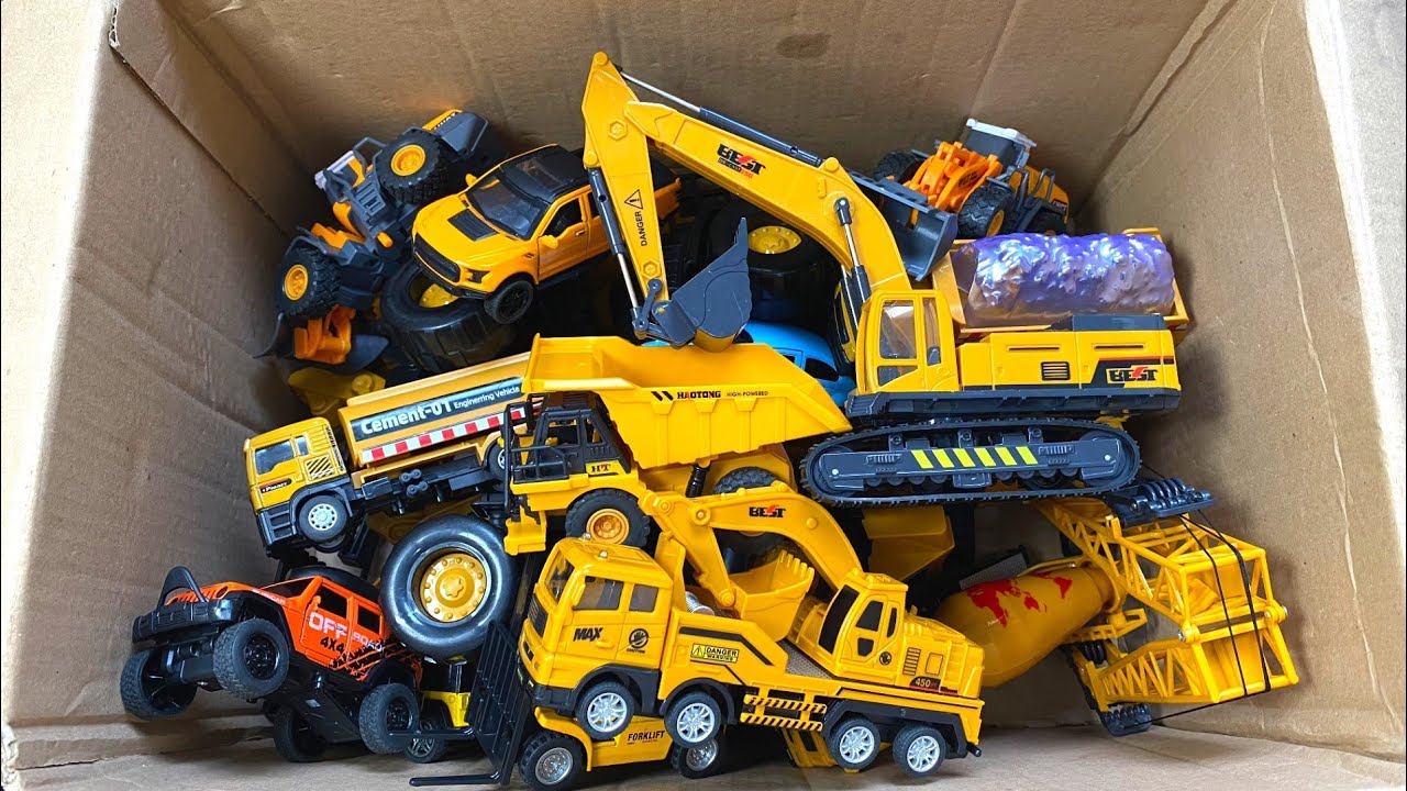 RC TRACTORS, MEGA RC TRUCKS, RC MACHINES COLLECTION!! EXCAVATOR LESU ET30H, KABOLITE K350-200 DIGGER