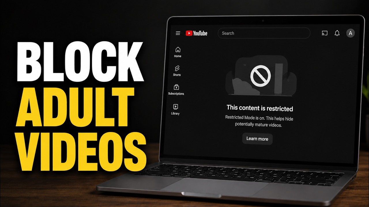 Как заблокировать контент для взрослых на YouTube (2026)