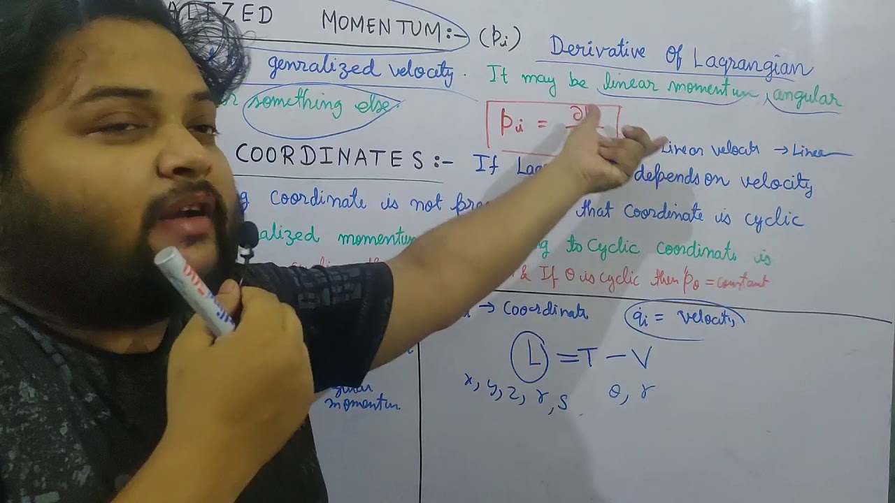 GENERALIZED MOMENTUM | CYCLIC COORDINATES | CLASSICAL MECHANICS | NET-JRF | GATE | TIFR | JEST