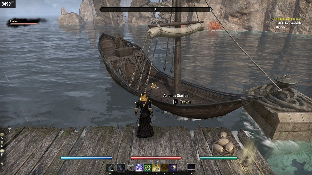 How to get to Amenos Isle via Dufort Shipyard in the High Isle Zone in ESO Elder Scrolls Online