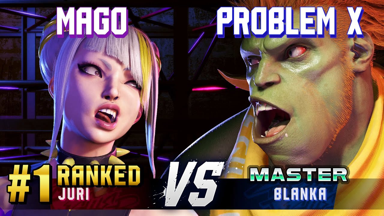 SF6 ▰ MAGO (#1 Ranked Juri) vs PROBLEM X (Blanka) ▰ High Level Gameplay
