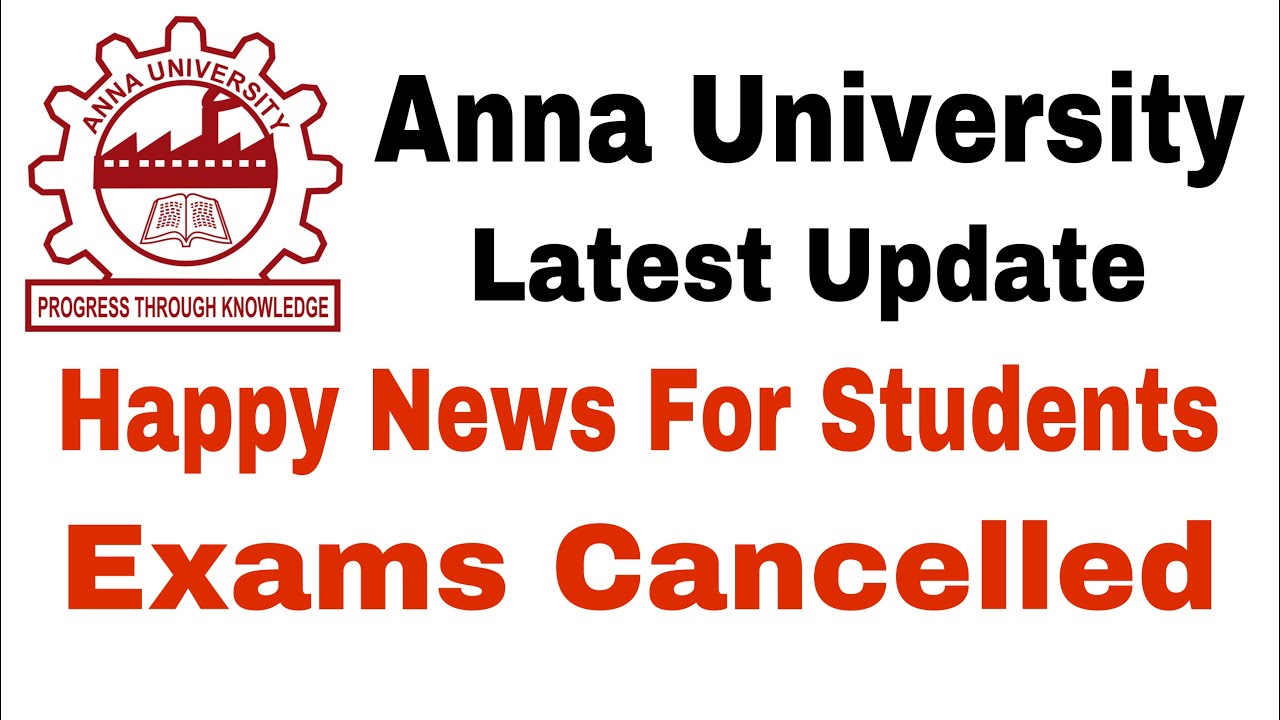 Anna University | Exams Cancelled | Happy News | Tamil