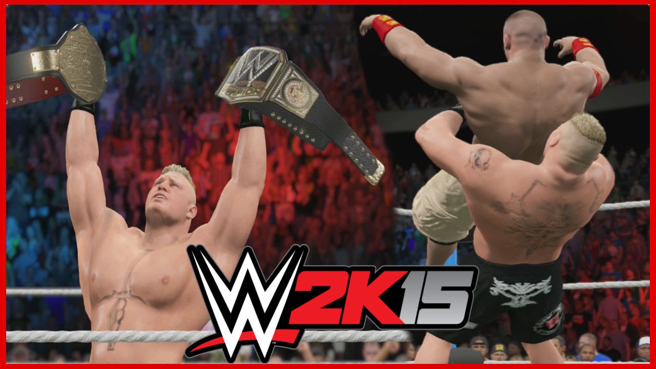 WWE 2K15 Simulations: Brock Lesnar vs. John Cena (WWE World Title Match) (Summerslam '14)