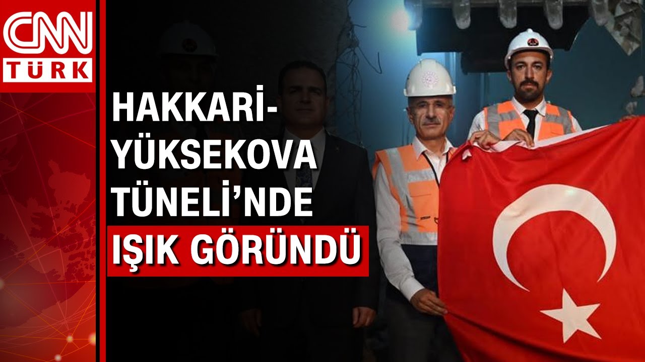 16 kilometrelik tünelde sona doğru! Hakkari-Yüksekova Tüneli'nde ışık göründü