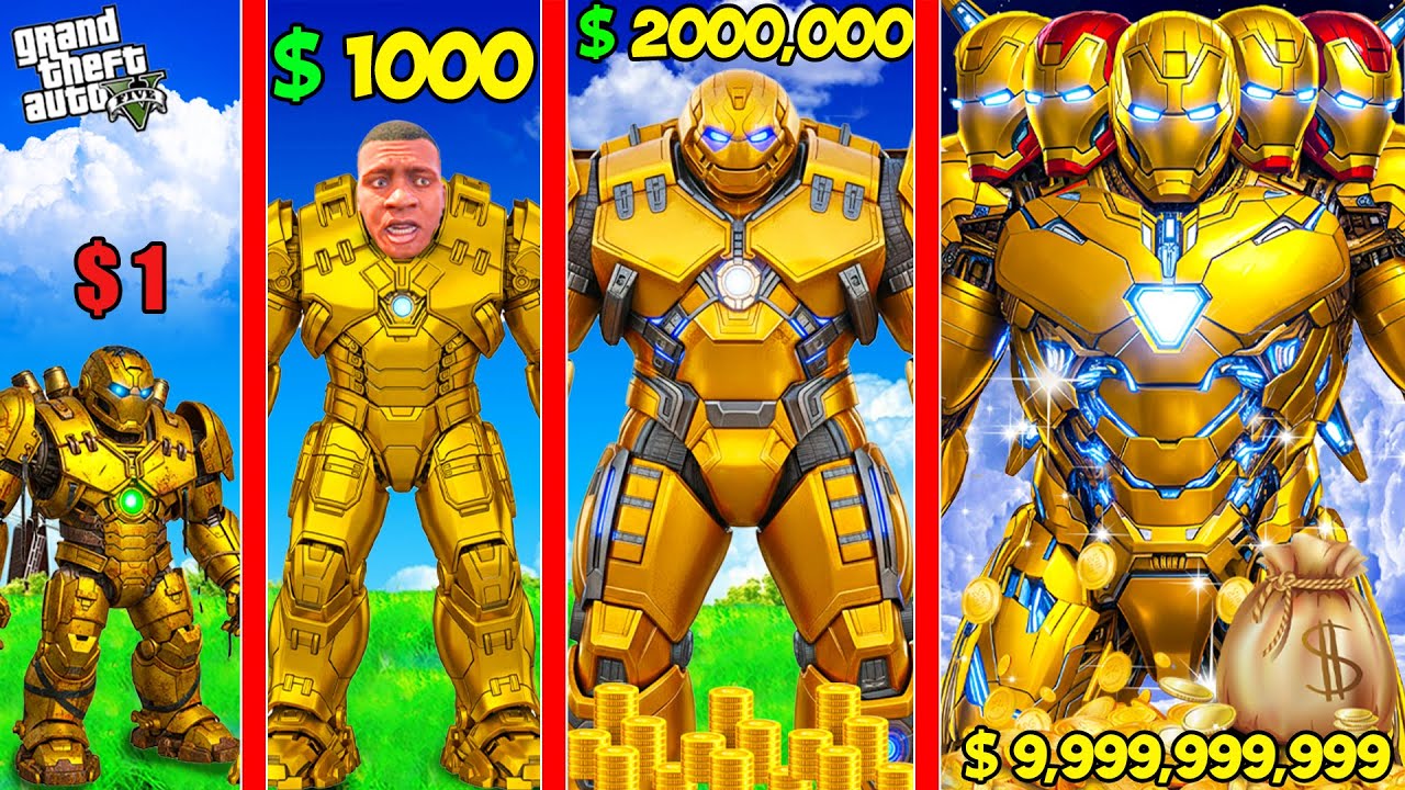 $1 GOLD HULKBUSTER to $1,000,000,000 GOLD HULKBUSTER in GTA 5