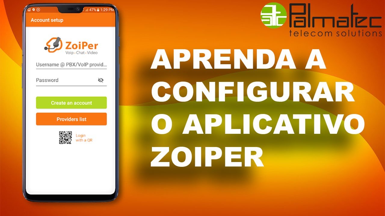 CONFIGURAÇÃO APLICATIVO ZOIPER ANDROID