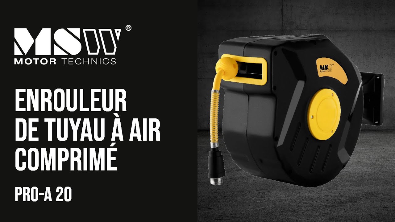 Enrouleur de tuyau à air comprimé MSW Motor Technics PRO-A 20 | Présentation de produit 10060675