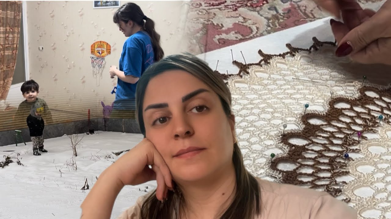 تمیز کاری .خونه داری / اینبار با دل پر از غم😔