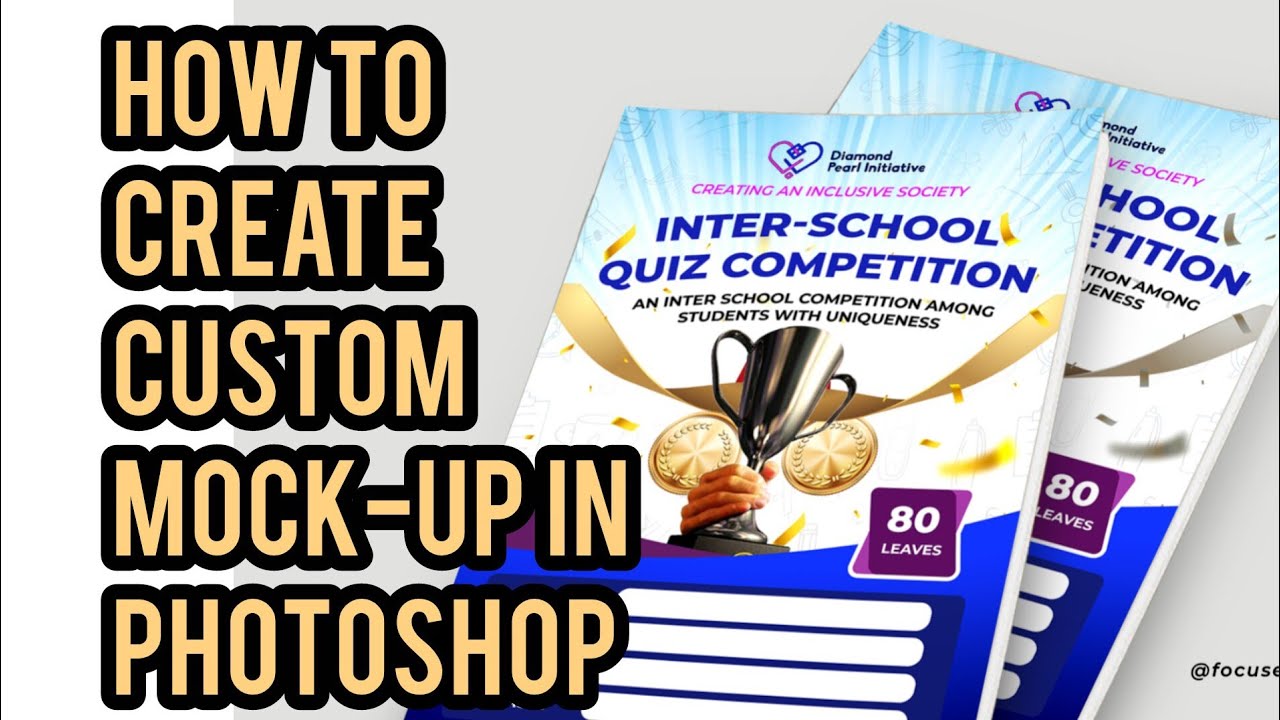 How to create a custom Mock-up design in Photoshop.