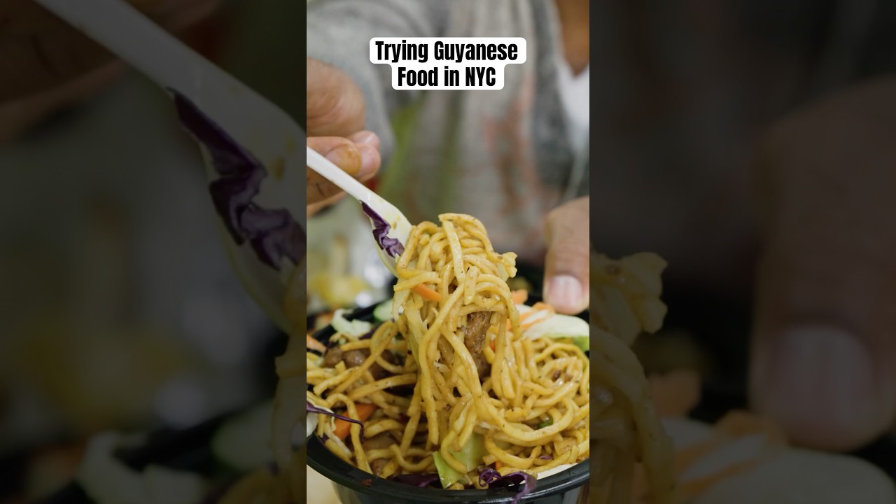 Trying Guyanese food in NYC #foodie #nycfood #foodreview #guyana