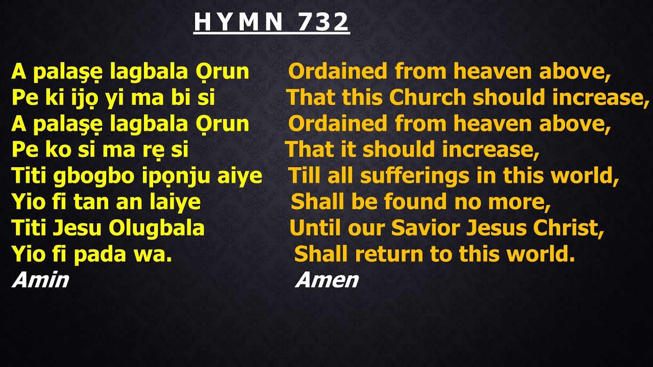 CCC Hymn 732 (A palase lagbala Orun)  CCC Redemption Parish,Winnipeg, Manitoba, CA