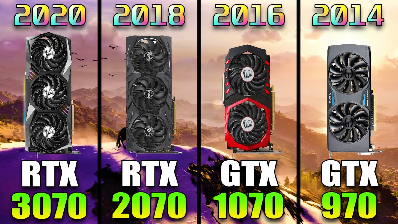 RTX 3070 8GB vs RTX 2070 8GB vs GTX 1070 8GB vs GTX 970 4GB | Total 6 Years Difference