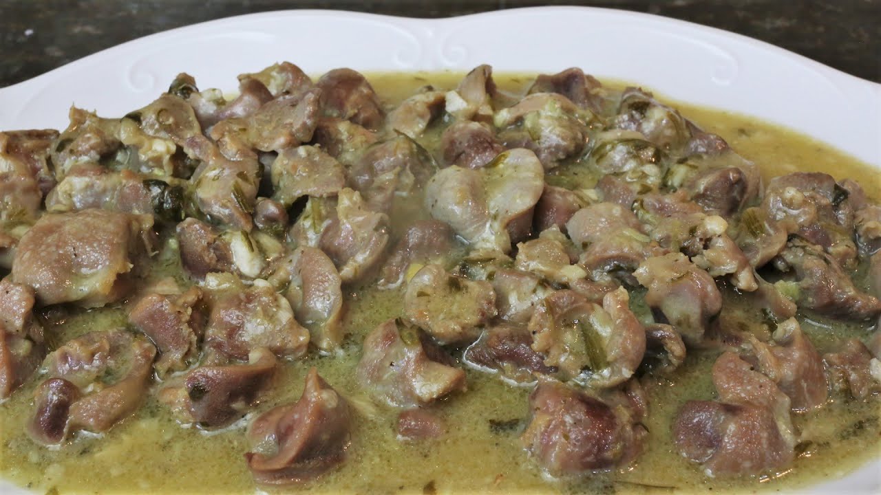 Mollejas de pollo al ajillo