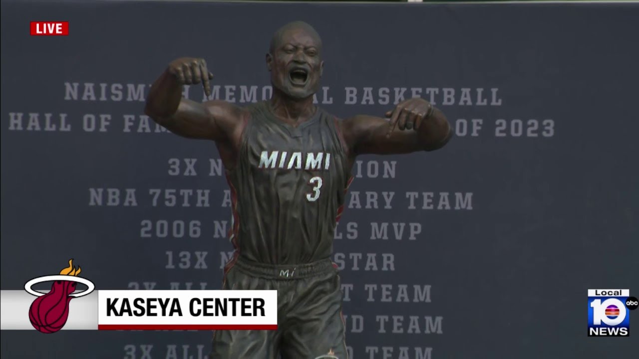 Miami Heat unveils statue of Dwyane Wade