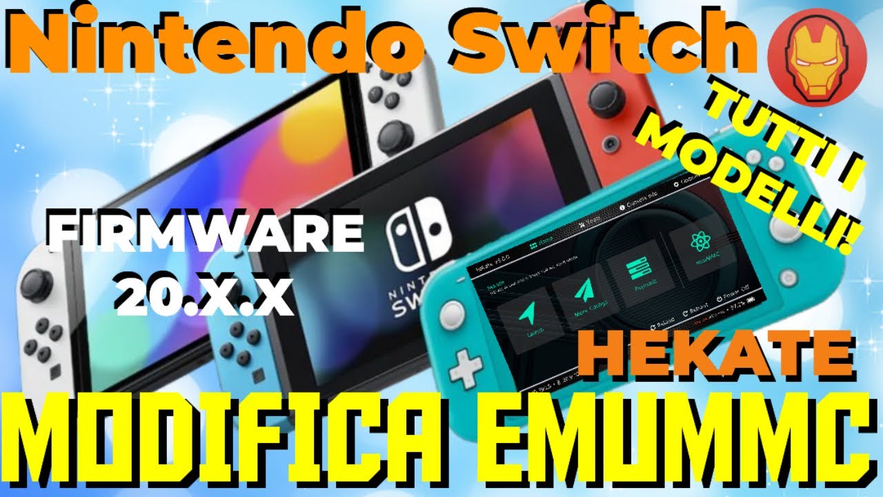 MODIFICA NINTENDO SWITCH HOMEBREW 20.5.0  EMUMMC BACKUP HEKATE  #nintendo  #nintendoswitch 