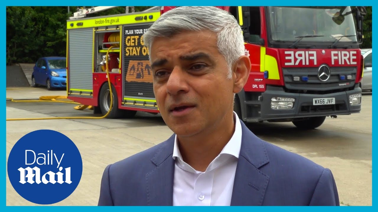 Sadiq Khan thanks Firefighters for battling heatwave fires
