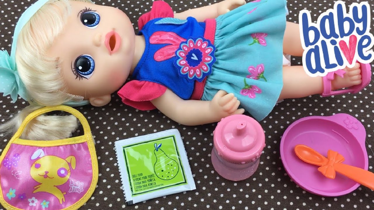 Baby Alive SO MANY STYLES BABY Doll Feeding With Pears Doll Food