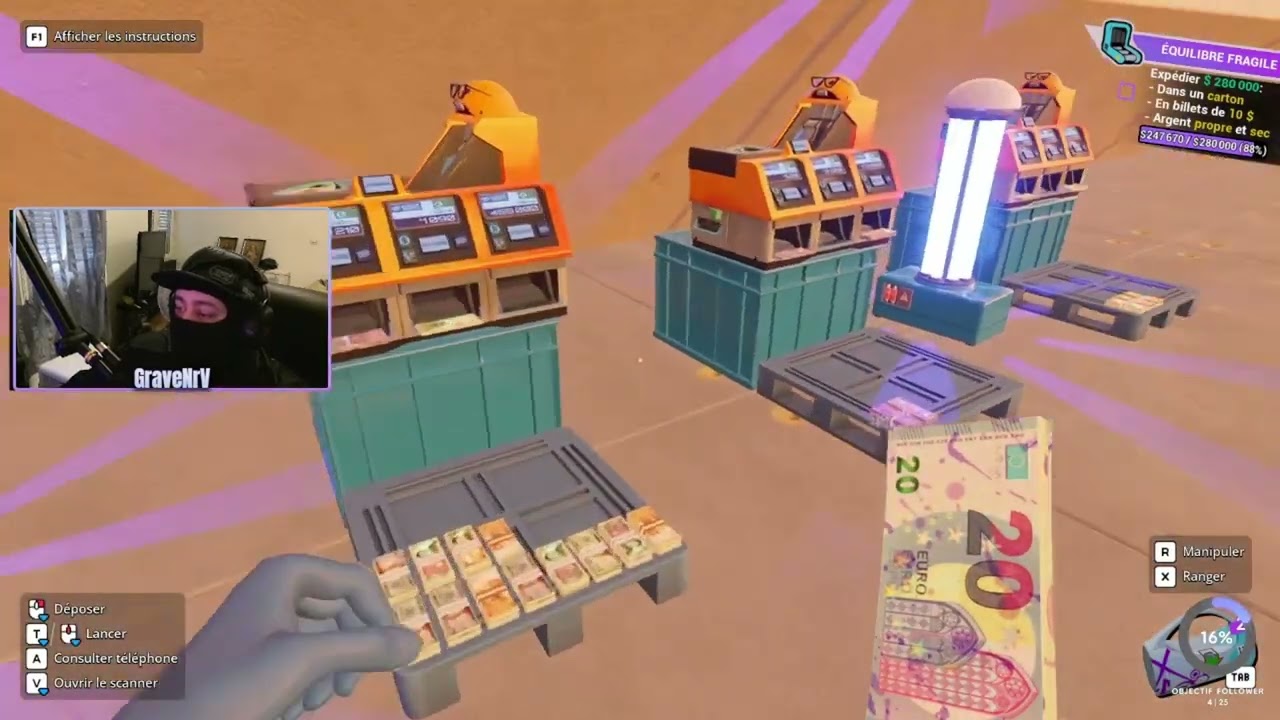 Cash Cleaner Simulator &ndash; D&eacute;tecter automatiquement les billets &ldquo;FBI, POLICE, GANG&rdquo;