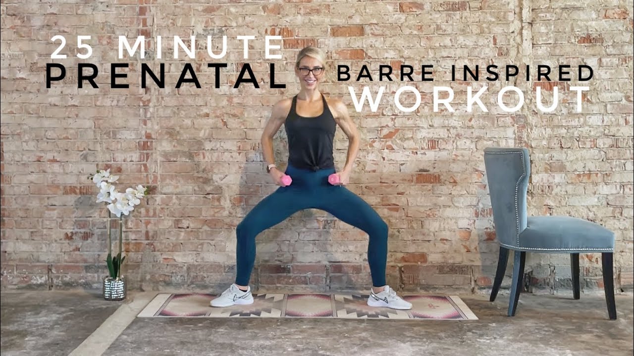 25 Minute Prenatal Full Body Barre Inspired Workout | All Trimester Friendly