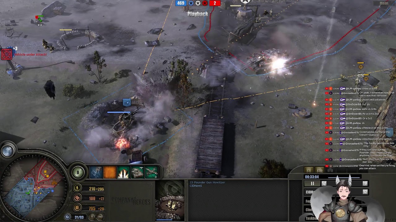 Live Casting Replays || Company of Heroes 1