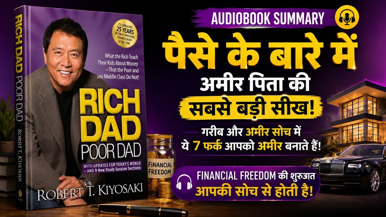 Rich Dad Poor Dad Summary – पैसों का असली खेल समझो | Hindi