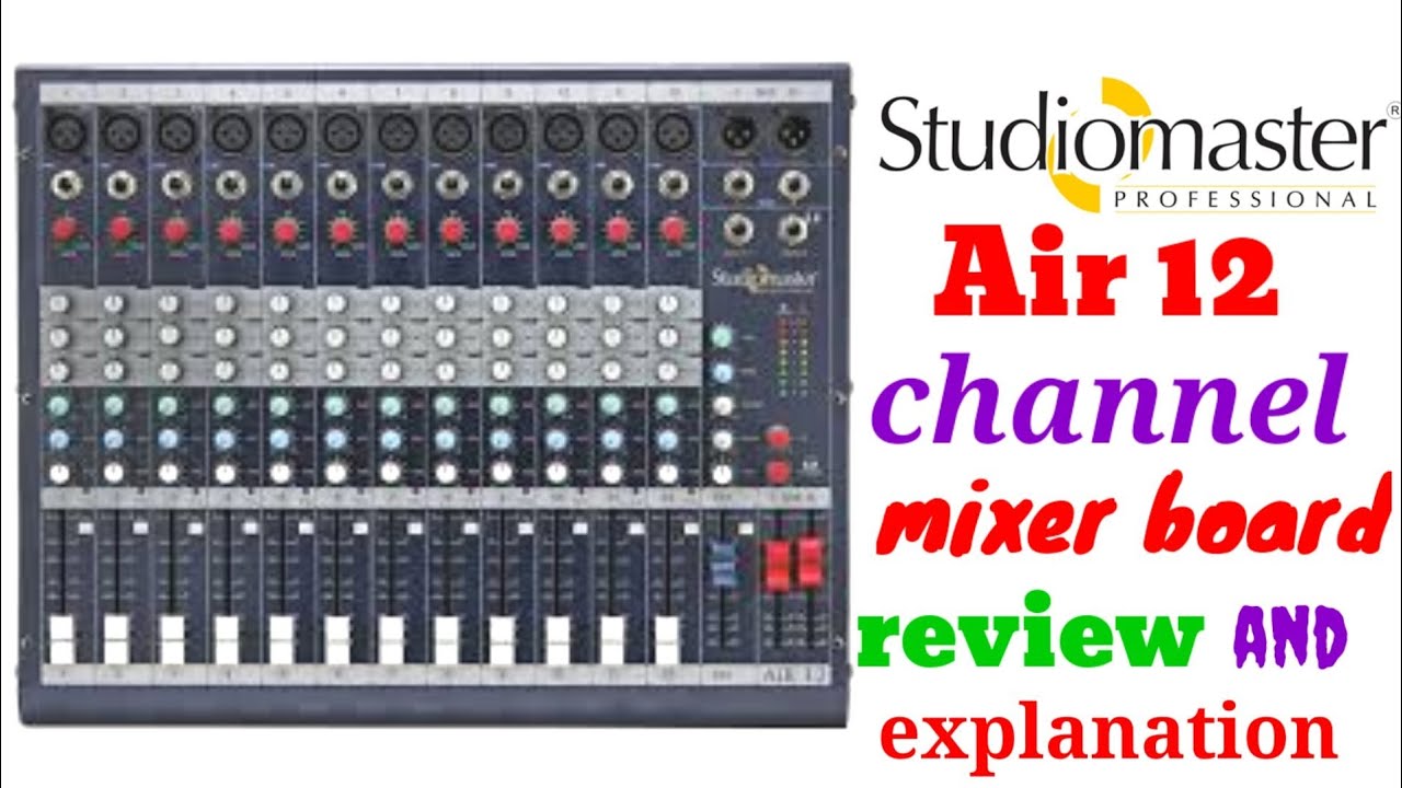 Studio master Air 12 channel mixer details in telugu | price and review | dj mixer