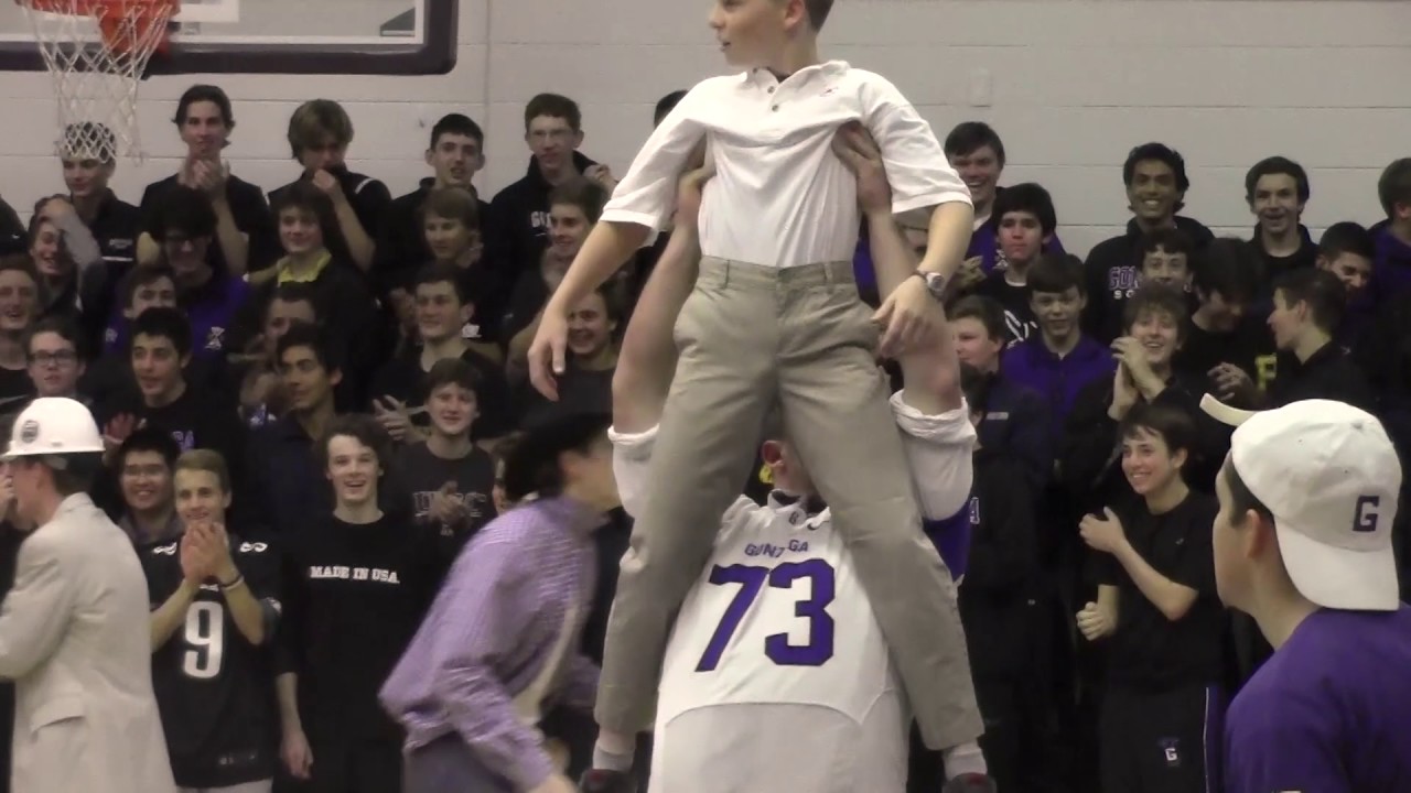 Gonzaga Beat St  John's Pep Rally 2016