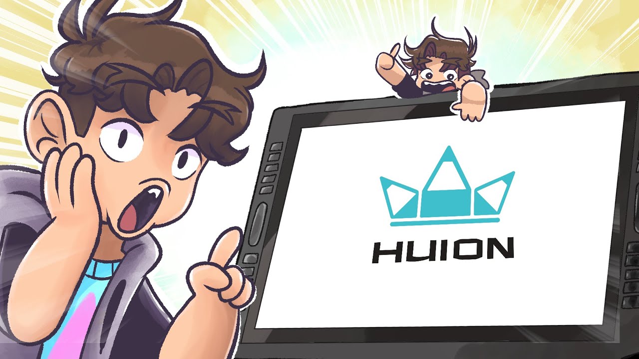 conhe&ccedil;am a gi... a GIGANTESCA MESA DIGITALIZADORA! -  Huion Kamvas PRO 22 Review