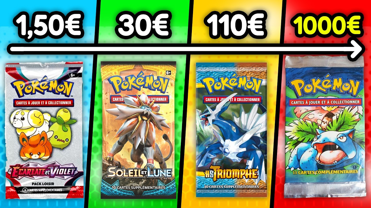 1€ vs 1000€ Boosters Pokemon !