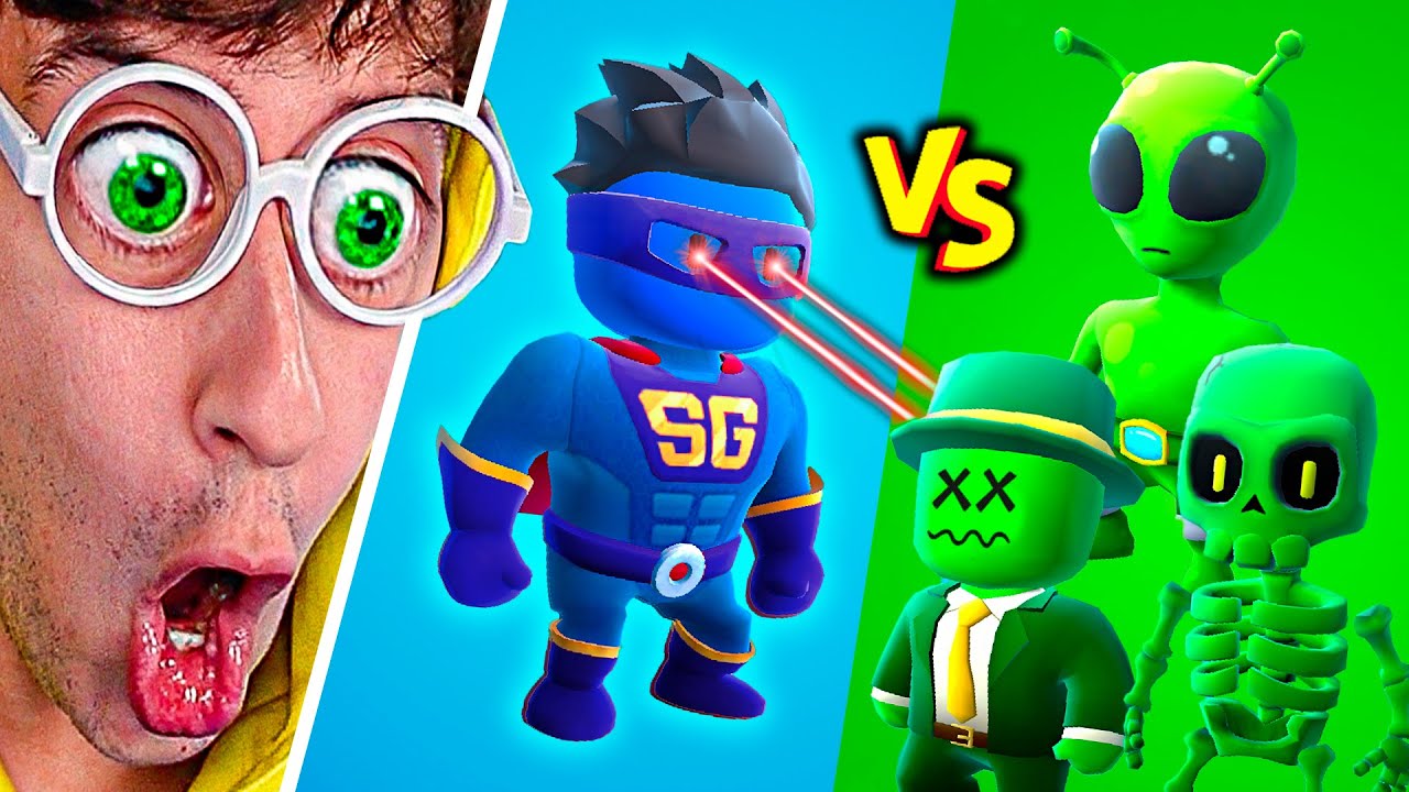 Juego de COLORES 🌈 por Equipos!! (🔵 Azul vs Verde 🟢) - Stumble Guys TEKENDO