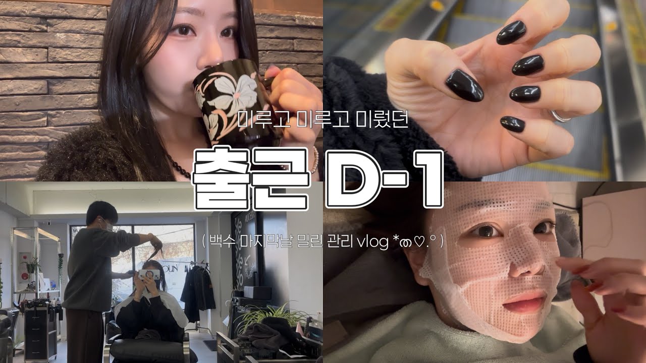 출근 D-1, 미용사의 이직 전 마지막 백수 브이로그