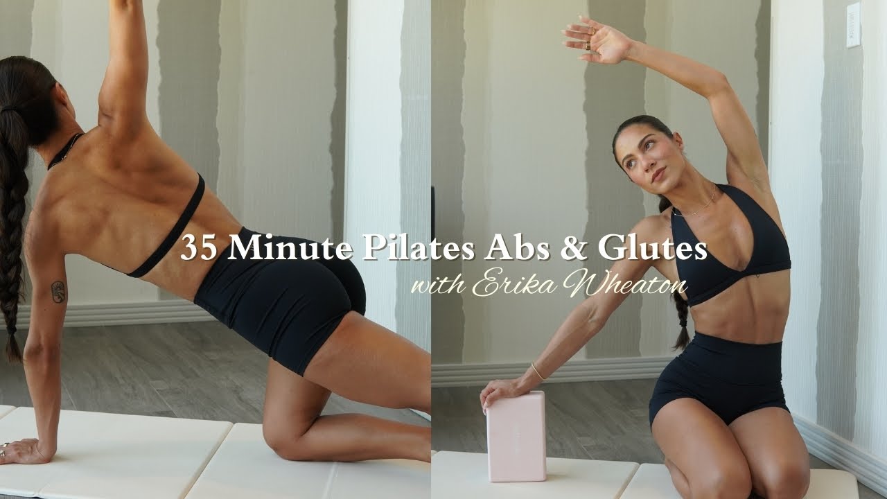 35 Min Pilates Abs & Booty Workout (no equipment) | At-Home Pilates Follow Along | Erika Wheaton