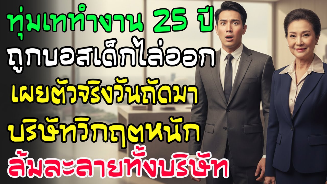 อุทิศตน 25 ปี ถูกบอสรุ่นลูกไล่ออก! วันถัดมาเผยตัวตนจริง บริษัทล้มละลายทันที สะใจมาก