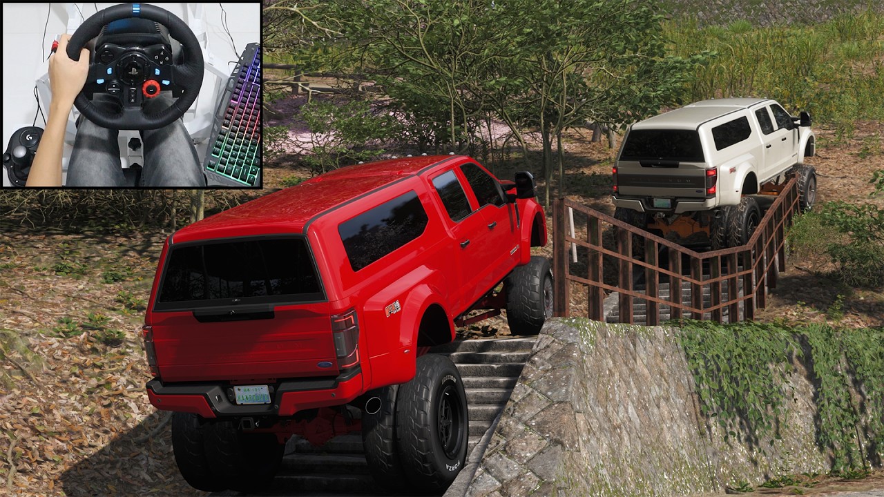 Lifted Ford F-450 Platinum - Forza Horizon 6 | Logitech g29 gameplay