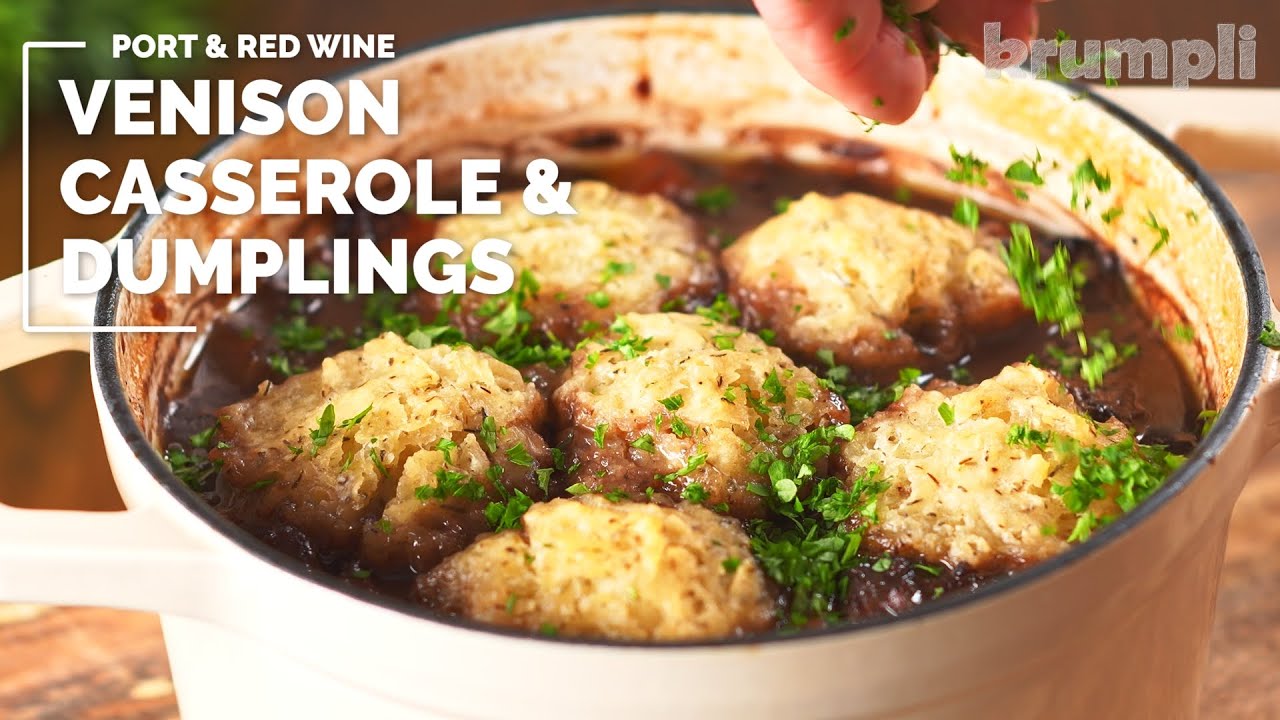 Venison Stew with Dumplings