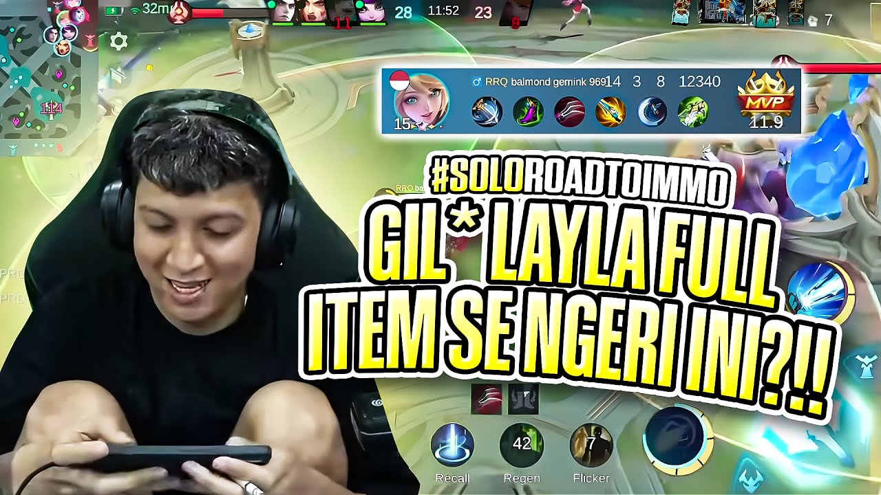 LAYLA FULL ITEM SE NGERI INI?!! #MLBBIDCreator