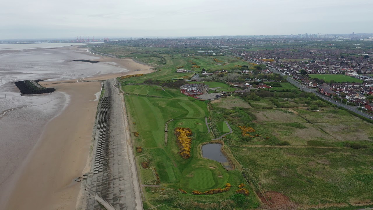 North Wirral Coastal Park by drone