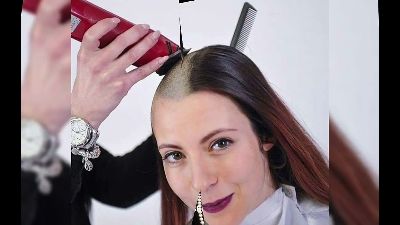 my mother forced me to shave my  Head at the Barber shop //head shave/buzzcut//bowcut / headshave
