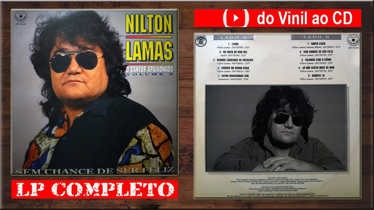 NILTON LAMAS-1993 .Sem Chance De Ser Feliz (LP Completo)