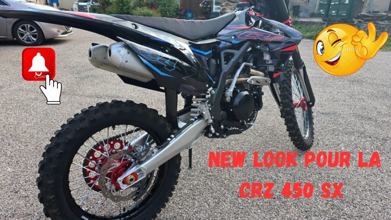 CRZ 450 SX : NOUVEAU LOOK POUR MA 450 AVEC SON KIT DECO PERSO