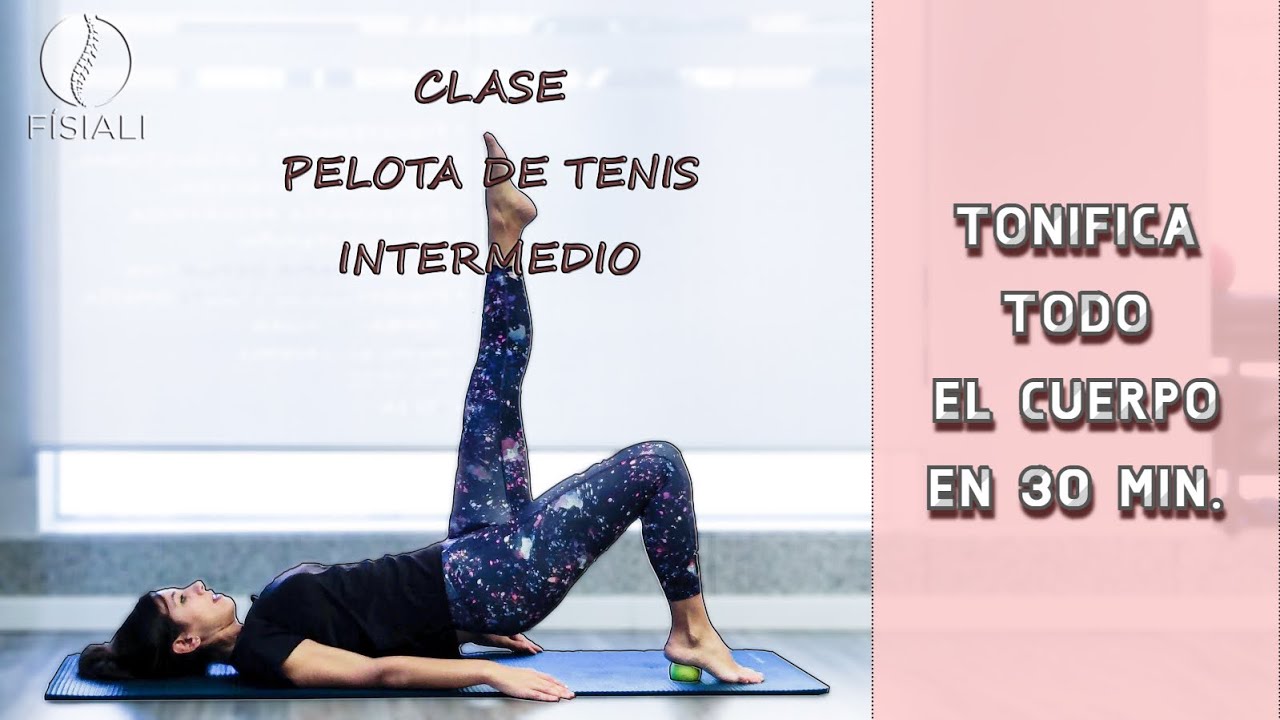 Pilates con Alicia - Clase Suelo Pelota de Tenis Nivel Intermedio - Tonifica el cuerpo 30 min