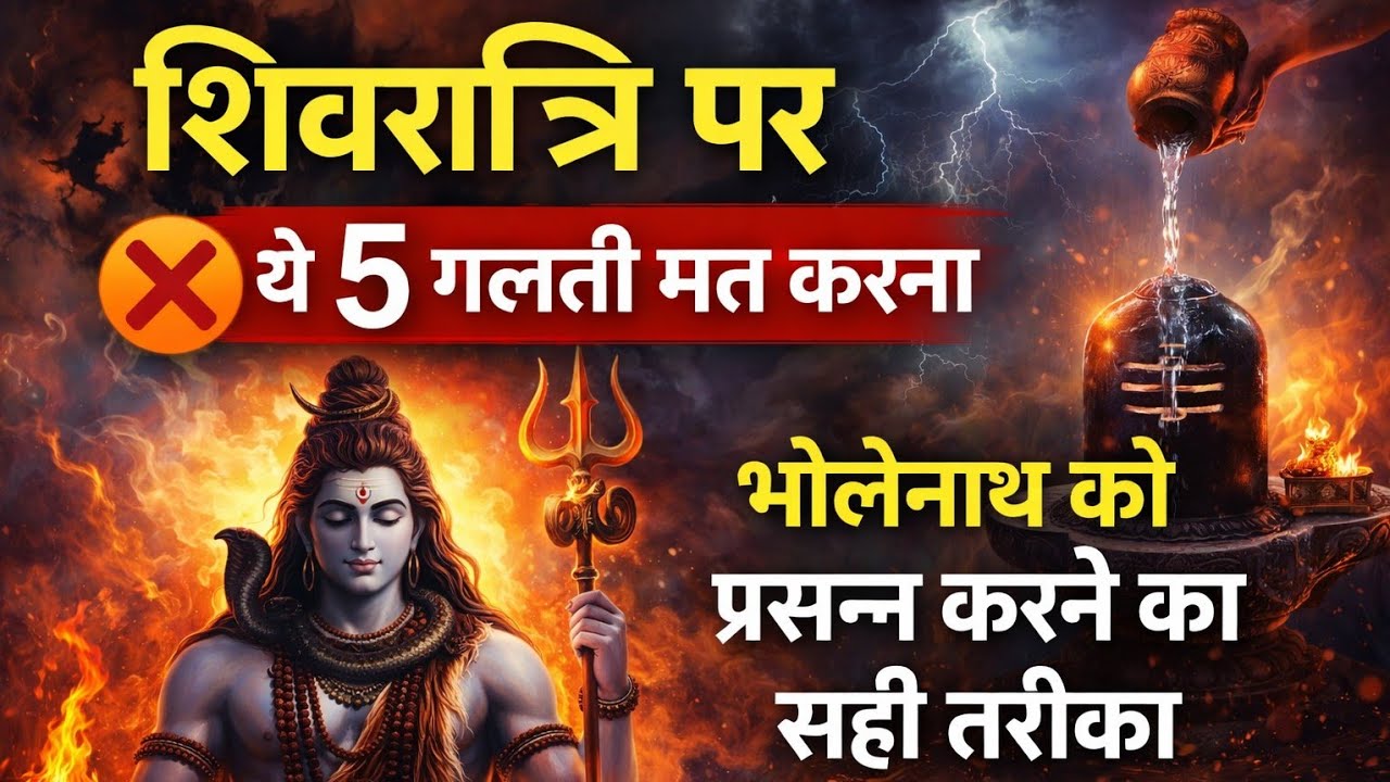 महाशिवरात्रि पर क्या करें, क्या न करें | ये 5 गलतियाँ पूजा निष्फल कर देती हैं | #shiv #mahashivratri