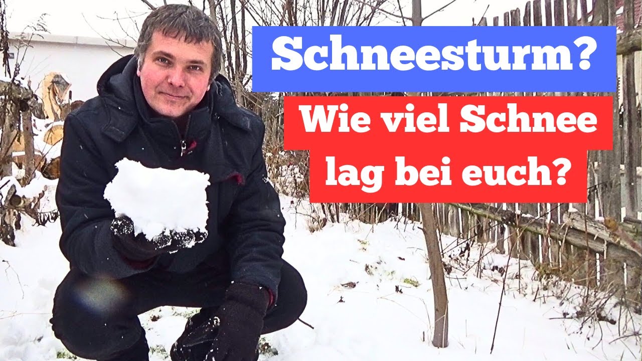 Schneesturm? Ich muss einen Schneemann bauen.