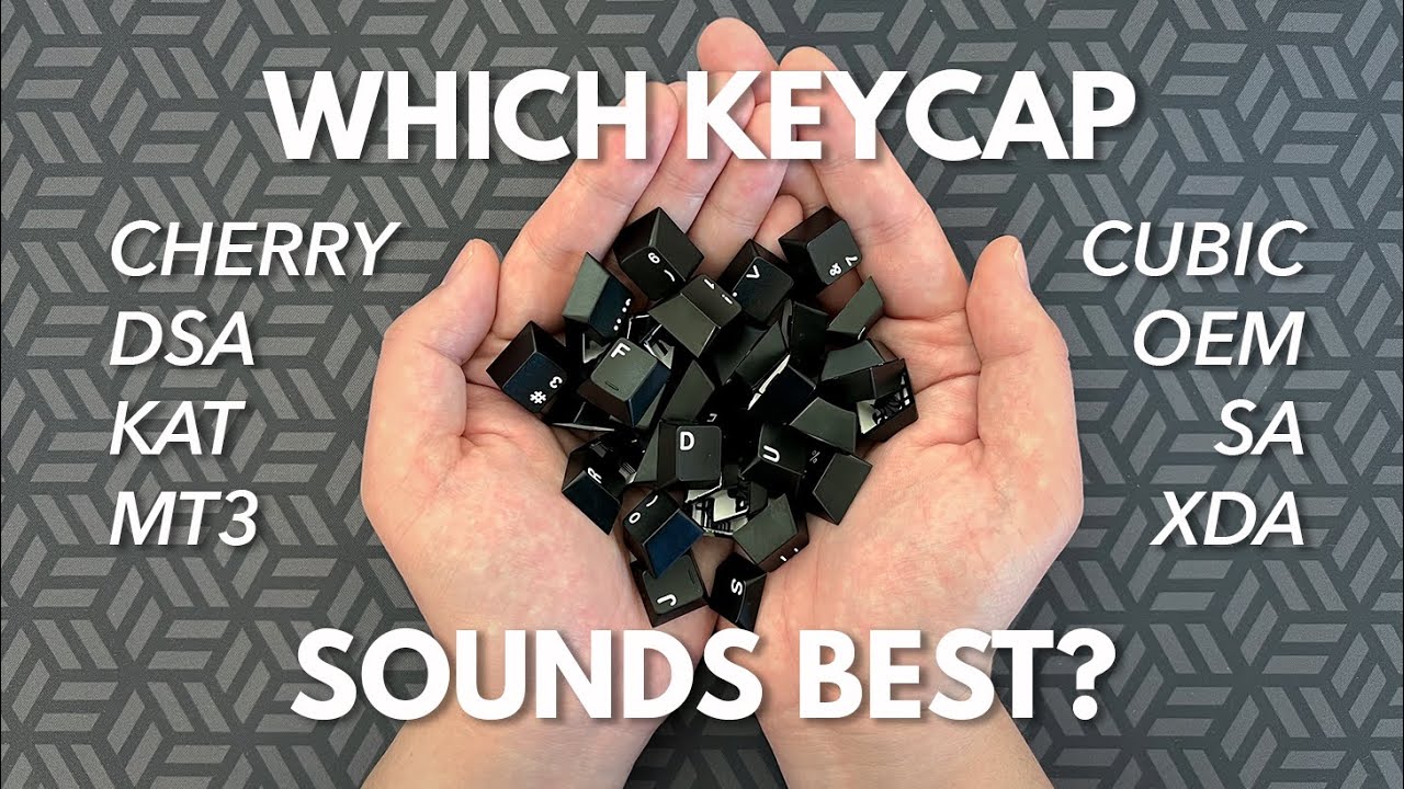 This is What (Almost) Every Keycap Profile Sounds Like