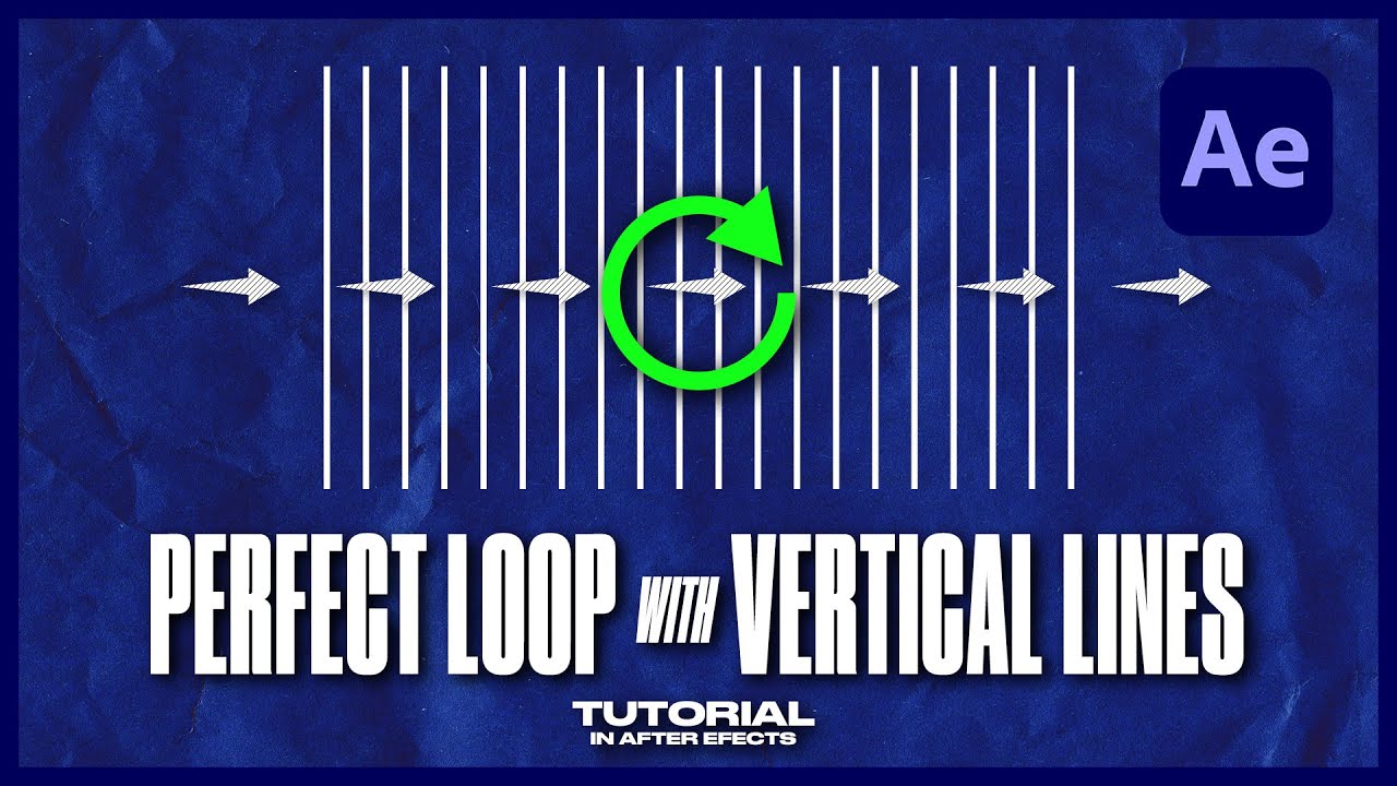 INFINITE LOOP with VERTICAL LINES in After Effects