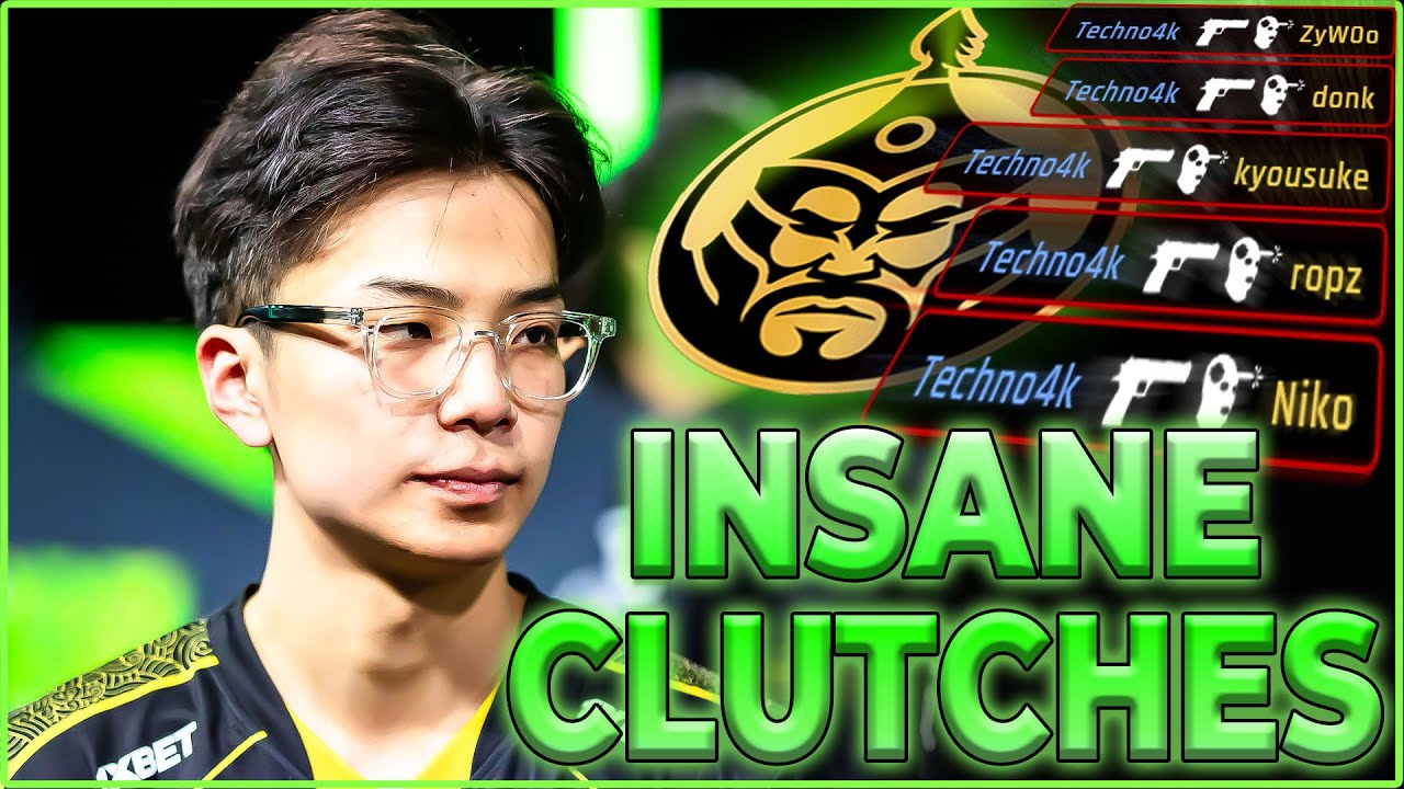 TECHNO4K INSANE CLUTCH PLAYS - THE MONGOLZ