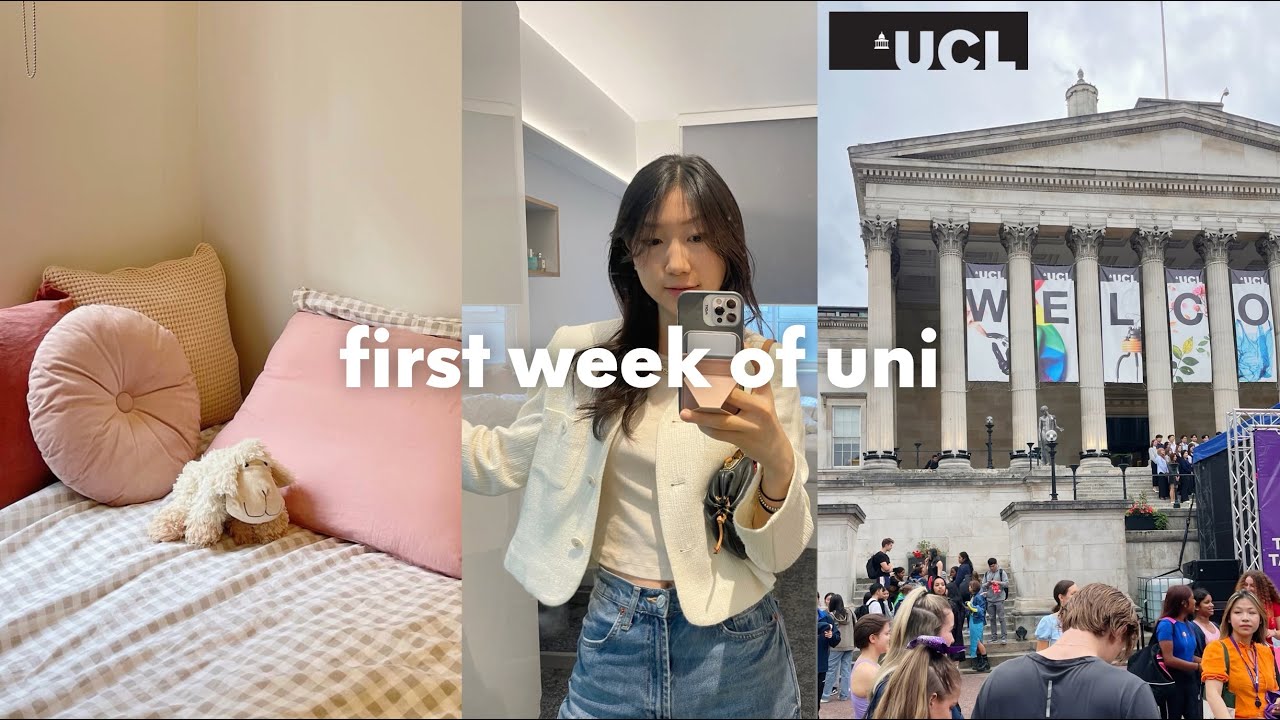 first week of London uni vlog🏛️ final year, induction talk, lab and cooking🥕